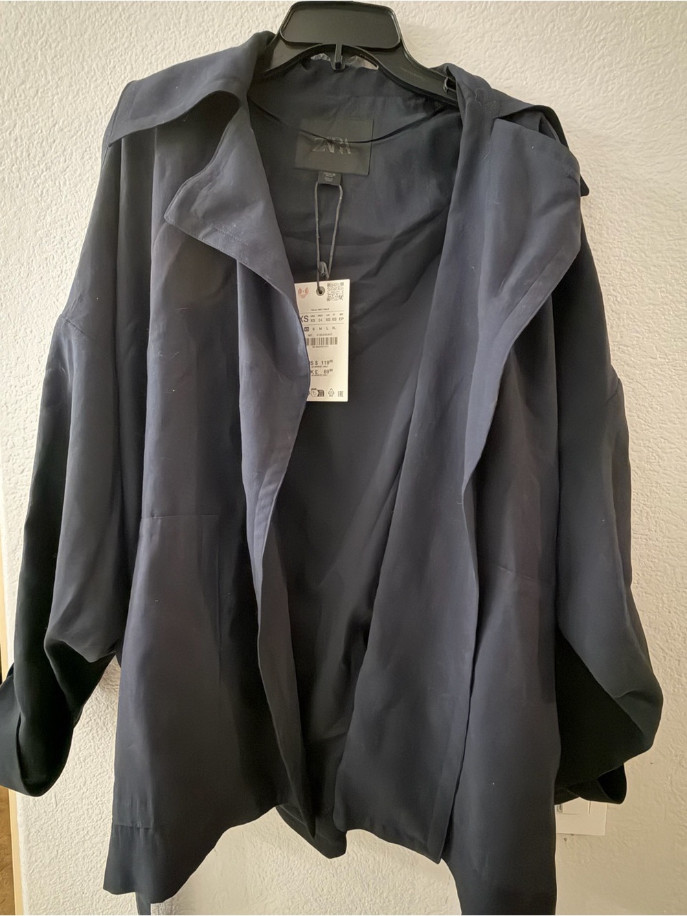 Zara women’s coat - navy